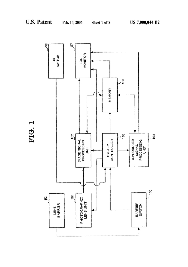 Electronic camera and data transmission system - US Patent 7000044 - Page 2