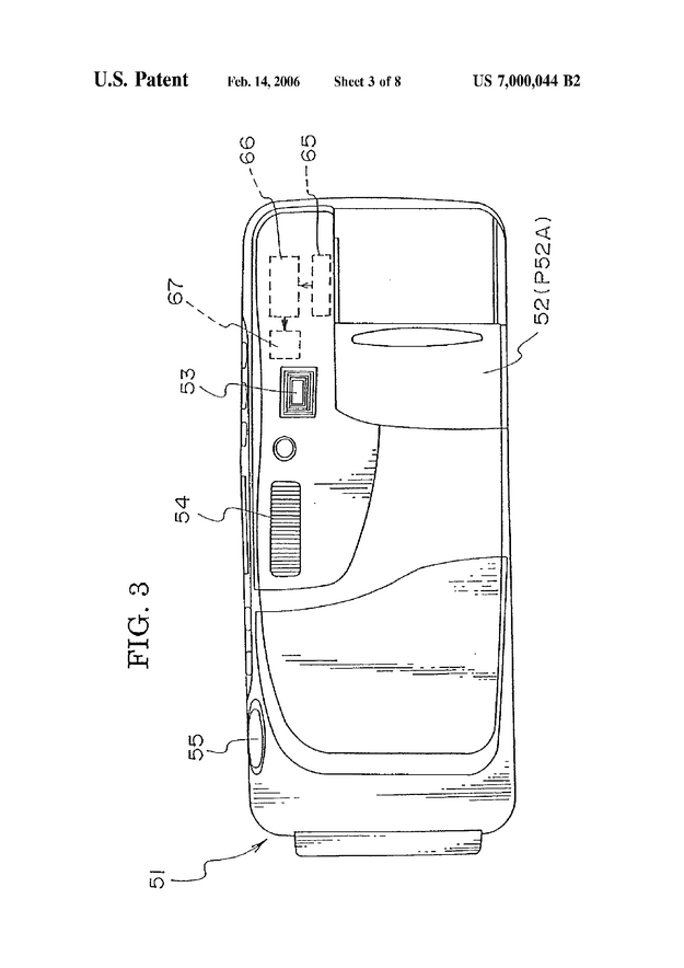 Electronic camera and data transmission system - US Patent 7000044 - Page 4