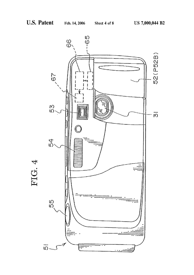 Electronic camera and data transmission system - US Patent 7000044 - Page 5